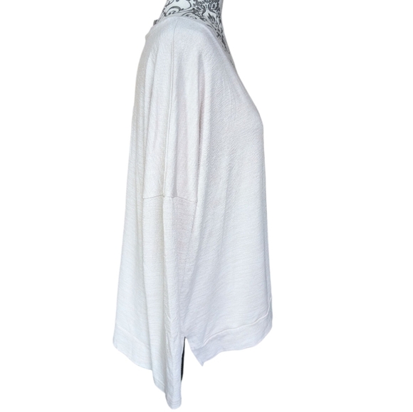 Banana Republic Top Women's L Minimalist Lounge Pilates Luxespun Boxy V-Neck - Picture 5 of 13